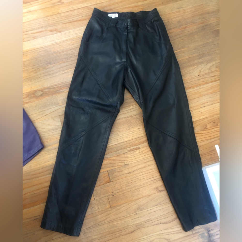 Vintage Ann Taylor leather pants made in USA 10